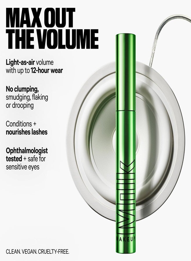 Milk Makeup KUSH Big Hit Volumizing Mascara – 12HR High-Volume Mascara for Lifting, Lengthening + Defining Lashes – Clump + Smudge-Free, Weightless + Safe for Sensitive Eyes – Black, 0.14 oz - Image 2